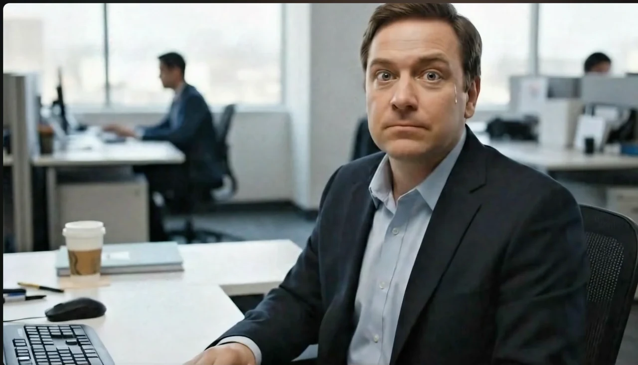 Carl seated at his office desk, the hero image from the Xcel Whisperer website.