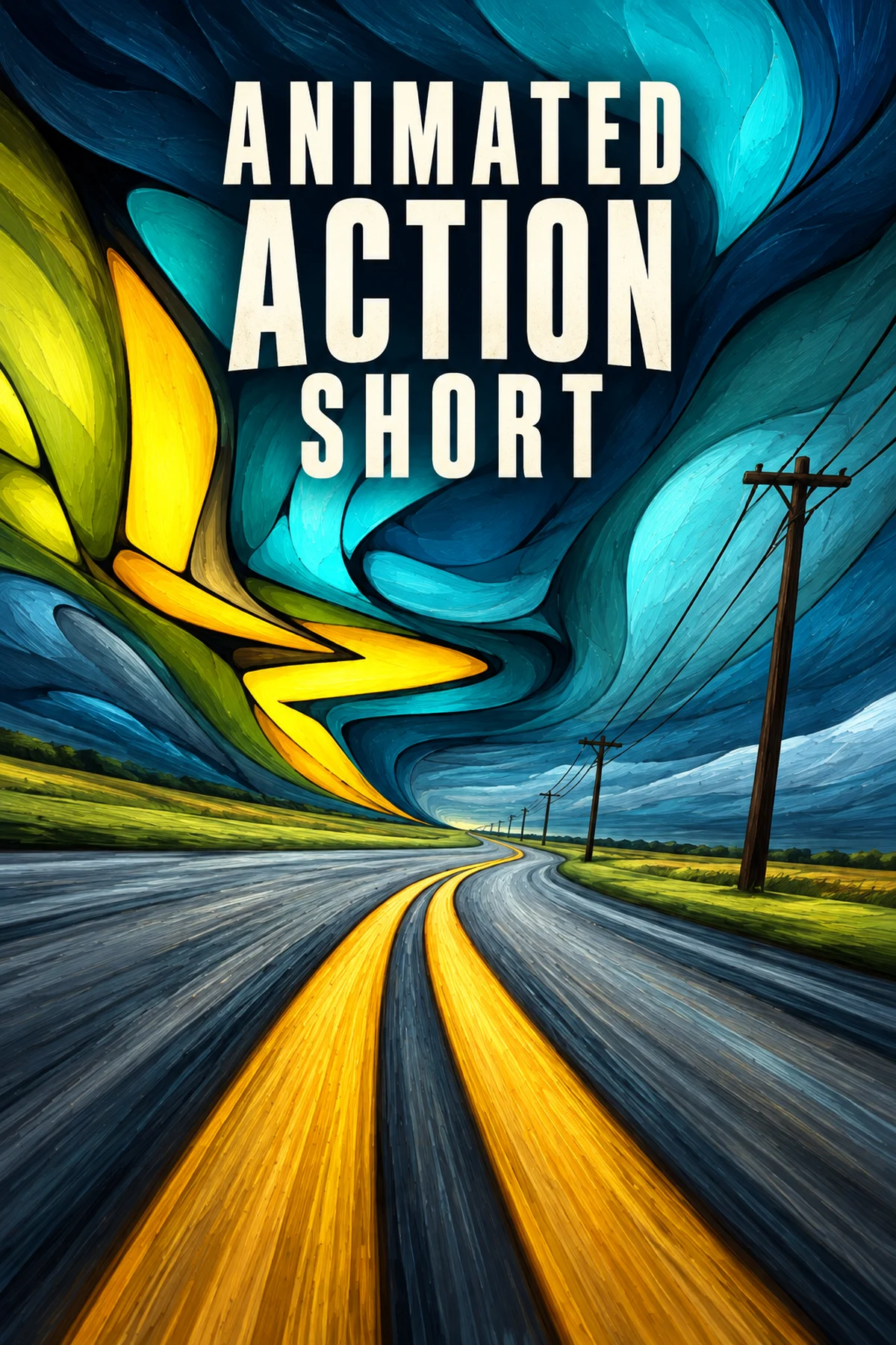 Animated Action Short — cinematic film poster
